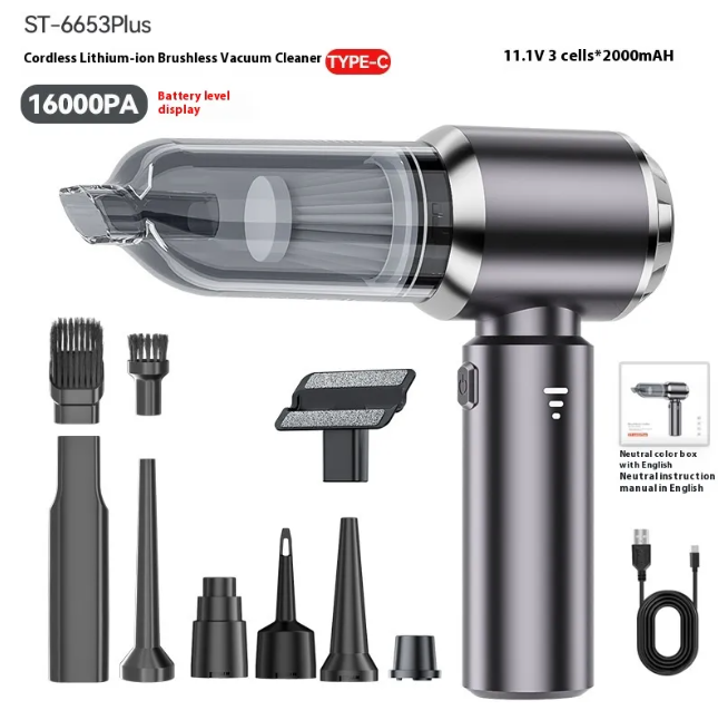Tekly 9-in-1 Portable Vacuum & Blower — Vacuum, Blow, Inflate, Pump & More for Every Scenario