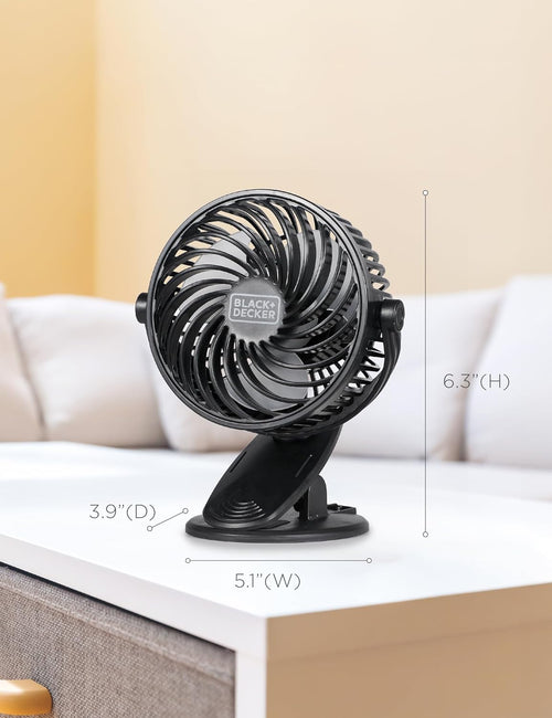 BLACK+DECKER Personal Clip On Fan (2 Pack)